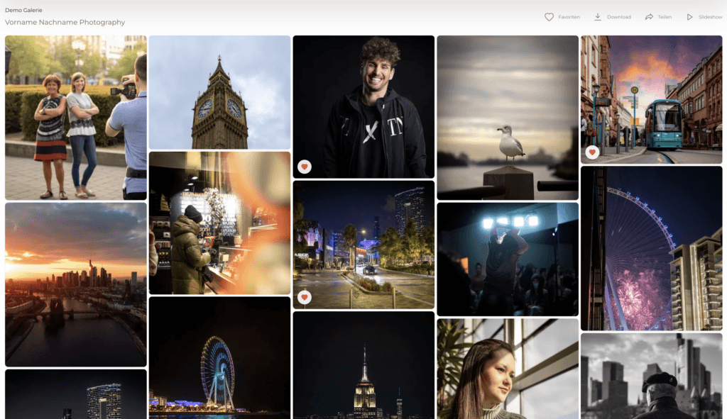 Online Fotogalerie für Fotografen GalleryDock Fotosoftware